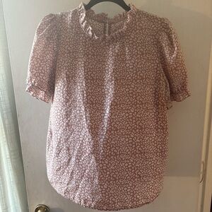 SHEIN Pink Floral Blouse